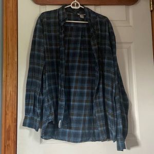 Field & Stream Blue and Brown Checkered Flannel